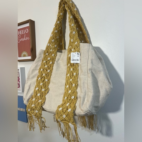 Free People Mia Macrame Strap Tote - Picture 7 of 9